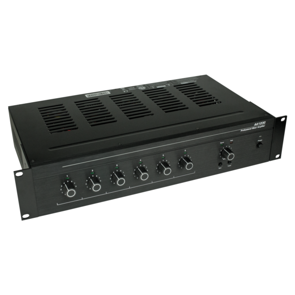 Commercial 120W Amplifier with 4 Mic Inputs